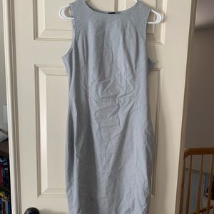 Grey knee length dress, business professional. Size 10, runs small